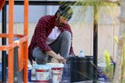 22/05/2018 L'artista palmes Javier Garl ha comenat l'obra Cristatus XL - Foto: A.COSTA (UIB)