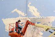 22/05/2018 L'artista palmes Javier Garl ha comenat l'obra Cristatus XL (Foto UIB)- Foto: A.COSTA (UIB)