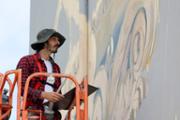 22/05/2018 L'artista palmes Javier Garl ha comenat l'obra Cristatus XL - Foto: A.COSTA (UIB)