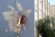 22/05/2018 L'artista palmes Javier Garl ha comenat l'obra Cristatus XL - Foto: A.COSTA (UIB)