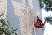 22/05/2018 L'artista palmes Javier Garl ha comenat l'obra Cristatus XL - Foto:A.COSTA (UIB)