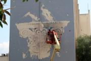22/05/2018 L'artista palmes Javier Garl ha comenat l'obra Cristatus XL - Foto:A.COSTA (UIB)