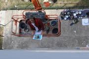 22/05/2018 L'artista palmes Javier Garl ha comenat l'obra Cristatus XL - Foto:A.COSTA (UIB)